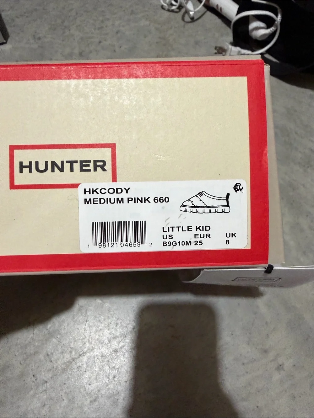 Hunter Kids Quilted Slip-On Shoes in Bright Pink with Logo Tab